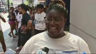 Drake fans line up for concert in DC heat