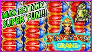 $400 MAX SPINNING SESSION!!! MASSIVE AND BIG WINS SCARAB GRAND SLOT MACHINE IGT!