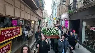 Procesión de las Antorchas. Virgen de Lourdes en Cáceres