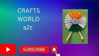 Make TRICOLOUR BADGE for 15August #independencedaycraft 