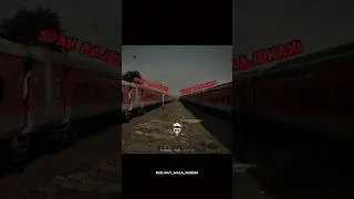 Rajdhani Vs rajdhani parallel race 😈 indian Railways #railway #rajdhani #shorts #rajdhaniexpress