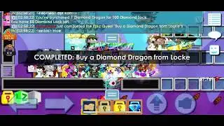 I bought a Diamond Dragon from Locke in Growtopia. (29/32)