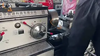 ALCA6140-1000 manual lathe trial run