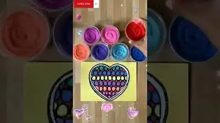 HEART DRAWING/HEART POP IT DRAWING WITH SAND PAINTING