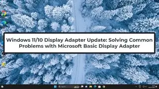 Windows 11/10 Display Adapter Update: Solving Common Problems with Microsoft Basic Display Adapter
