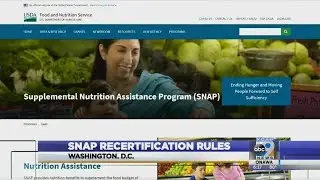 SNAP recertification rules