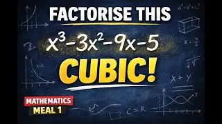 Factorise x3&minus;3x2&minus;9x&minus;5 | Algebra for Undergraduates