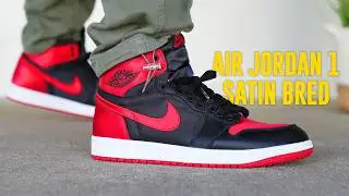 Air Jordan 1 SATIN BRED 2023: обзор и на ногах