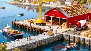 Miniature Construction: Building a Peaceful Miniature Harbor For Farm