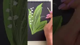 Drawing a lily of the valley #drawing #draw #drawingtutorial #flower #drawingflower #trend #ландыши