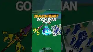 🔥 DRAGONHEART GODHUMAN OP Combo | Blox Fruits #roblox #bloxfruits #combo #dragonheart