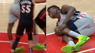 Thomas Bryant NASTY injury | Wizards vs Heat