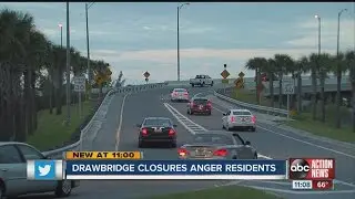 Drawbridge closures anger coastal residents