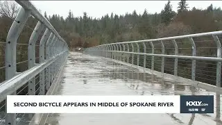 Second bicycle appears in middle of Spokane River