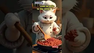 Starring: Whiskers D'Great White Cat Cooking Spaghetti 🤤🤤🤤 #catai #cat #chefwhiskers #catchef #AiCat