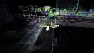 Exwayz Navigation in Paris 13th map using InnovizTwo LiDAR