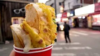 Onion Cream Cheese Toast - Korean Street Food