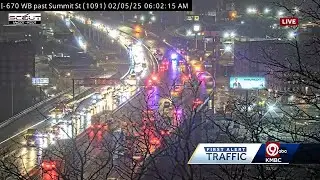 Thin glaze of ice creating chaos for morning commute