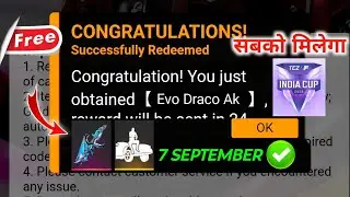 FREE FIRE REDEEM CODE TODAY 7 SEPTEMBER REDEEM CODE FREE FIRE | FF CODE TODAY 7 SEPTEMBER 