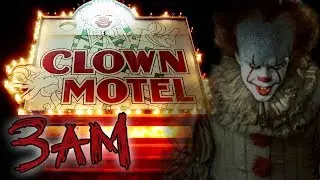 (GHOST CLOWNS) CLOWN MOTEL AT 3AM - HAUNTED OVERNIGHT CHALLENGE | OmarGoshTV