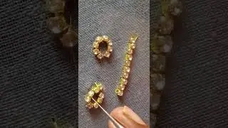 Aari toturiel class 17 for Aari beginner's stone chain stitching method (Royal queens)