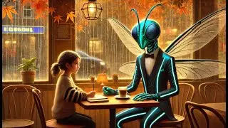 Young Human Girl Becomes Friends with an Alien in a Caf&eacute;, Unaware He&rsquo;s a Galactic Ruler.SCi-Fi Story