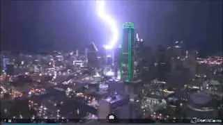 Dallas , Texas Lightning Strike -- May 26 2015
