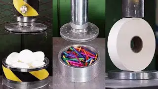 [ 2 HOUR Of Enjoyment ] 🔥 100 Ton Hydraulic Press Vs | Crushing Compilation #Satisfying #Crushing