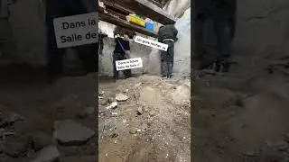 Decouverte en decaissant le sol de la cave 🫣 #shorts #renovation #d&eacute;couverte