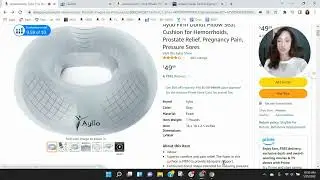 ASIN Review: Aylio Firm Donut Pillow Seat Cushion for Hemorrhoids Prostate Pregnancy - Amazon FBA