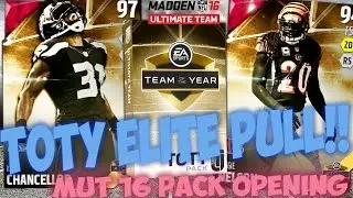 MUT 16 PACK OPENING | TEAM OF THE YEAR ELITE PULL! WHO DID WE GET? Madden 16 Ultimate Team