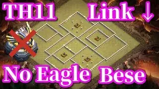 No Eagle NEW BEST! War Base Town Hall 11 (TH11) 2019! - Hybrid War Base Clash Of Clans