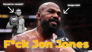Islam Makhachev Forced to Vacate Belt When Jon Jones Gets to Keep His?!?!