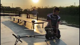 Fly over water with Trex 700X - Lotte Chawanagon