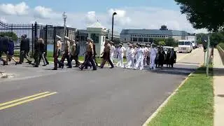 Funeral procession at USNA
