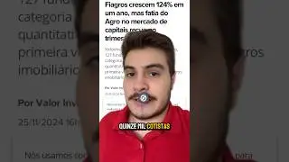 FIAGROS SEGUEM CRESCENDO COM ALTO DIVIDEND YIELD