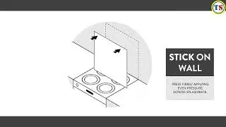 How to install Splashback self-adhesive glass splashbacks | Toolstation