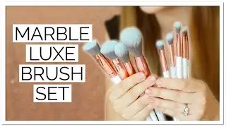 Lily England Marble Luxe Makeup Brush Set
