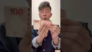 [30seconds Magic Series] Magician Louis Yan - Dollar Bull Magic (魔術師甄澤權 － 30秒魔術系列) #Shorts