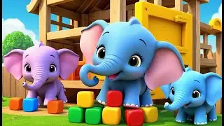 Baby Elephant the Construction Helper 🐘🚧 | 3D Animated Nursery Rhyme for Kids