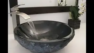 Brushed Nickel Waterfall Vessel Faucet - GF-136BN
