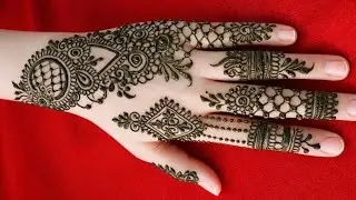 Beautiful mehndi design / back hand mehndi step by step for binders / 🌾🌾👌🏻✌🏻