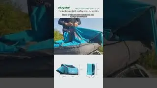 Amphibious Portable Inflatable Car Rooftop Tent installation by PlayDo