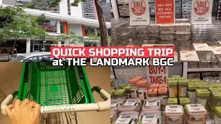 Quick Shopping Trip at THE LANDMARK BGC Bonifacio Global City