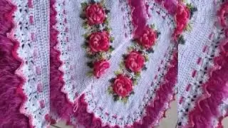 Tapete de croch&ecirc;/ mostrando nos detalhes 🍃🌸 #semprecirculo #croche