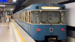 Mitfahrt U-Bahn München U5 (Typ A) Laimer Platz - München Hbf (10.08.2024, 4K HDR)