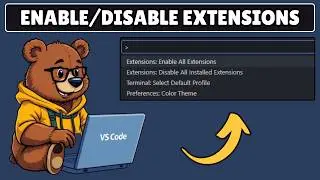 How to Enable and Disable All Extensions in Visual Studio Code
