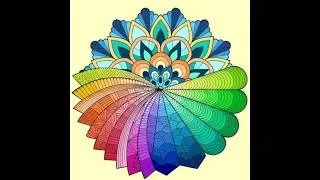 Coloring #2 || Beautiful Pattern Coloring || Soft Music || Color and Fantasy