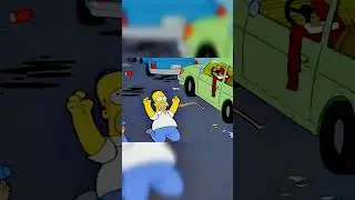 HOMER SOBREVIVER A BOMBA NUCLEAR #ossimpson #temporada #homer #shorts