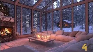 Chatting | Cozy Ambience 2026 🎅 Smooth Jazz & Fireplace Sounds for Winter Relaxation 🎄